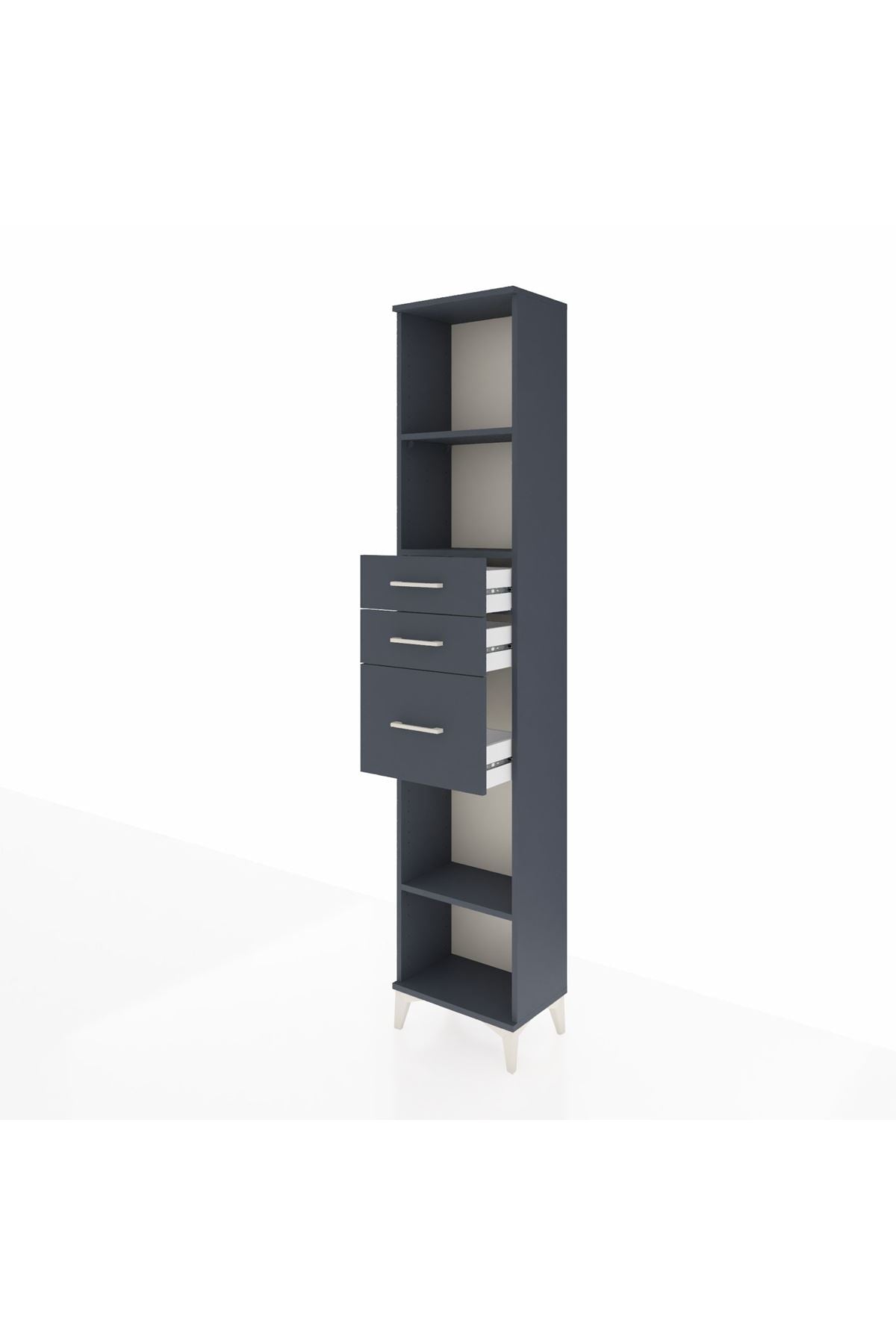 Arges Dolap 3 Raflı 3 Çekmeceli 44x30x221 - S28M232V5A