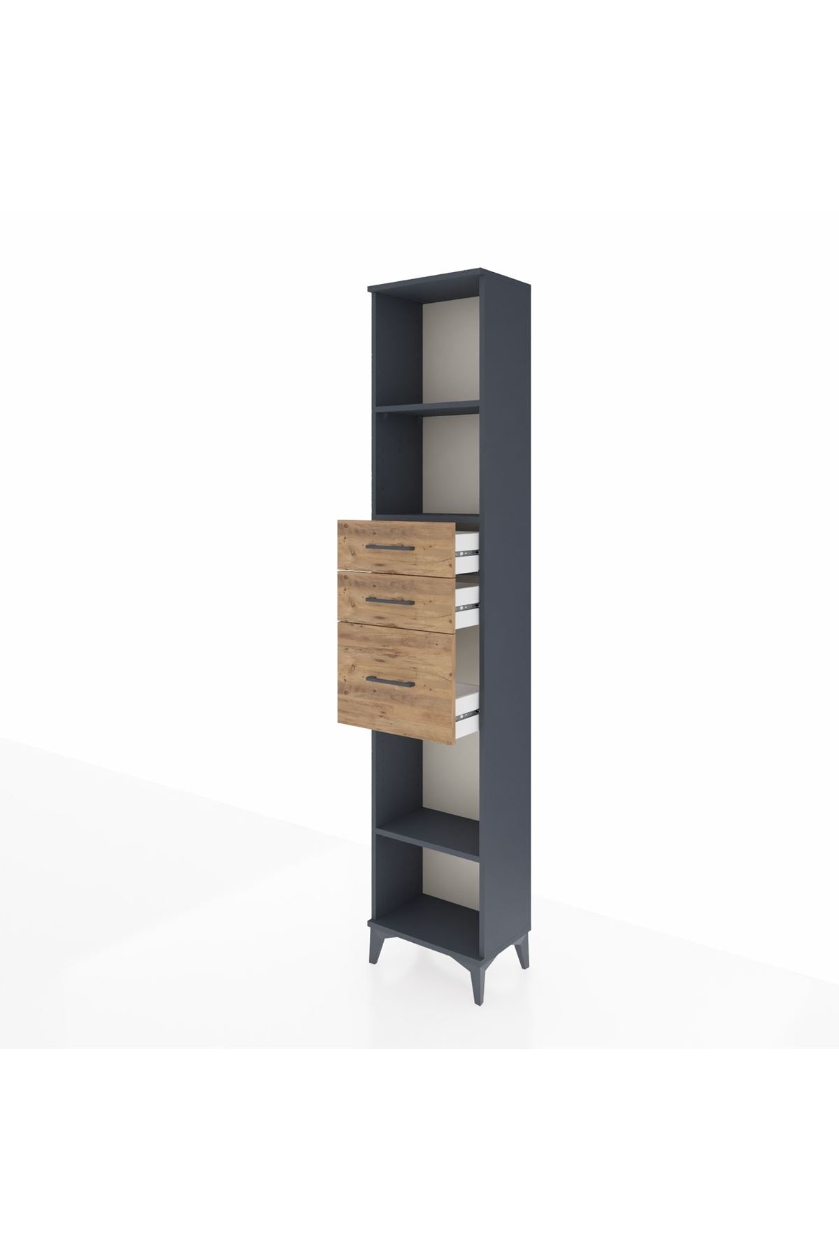 Arges Dolap 3 Raflı 3 Çekmeceli 44x30x221 - S28M232V6A