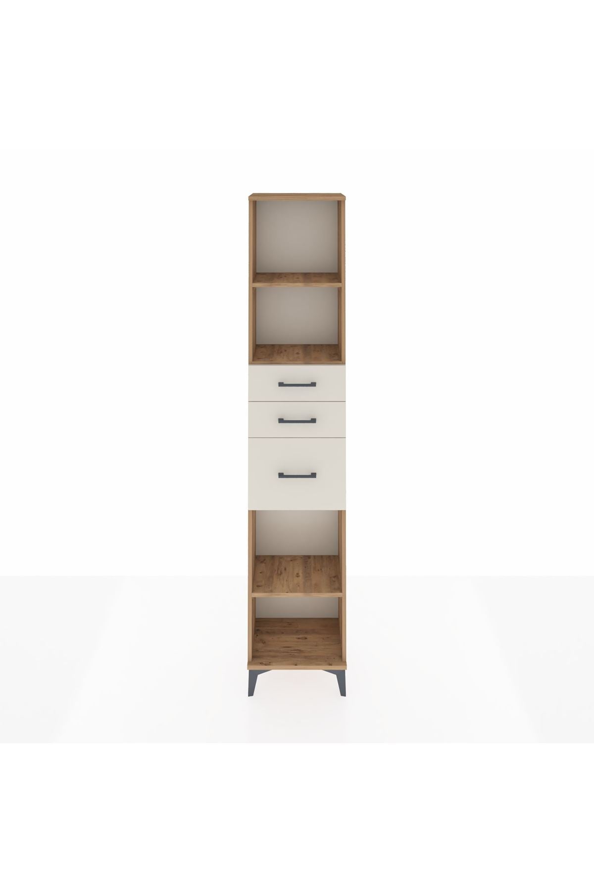 Arges Dolap 3 Raflı 3 Çekmeceli 44x30x221 - S28M232V7A