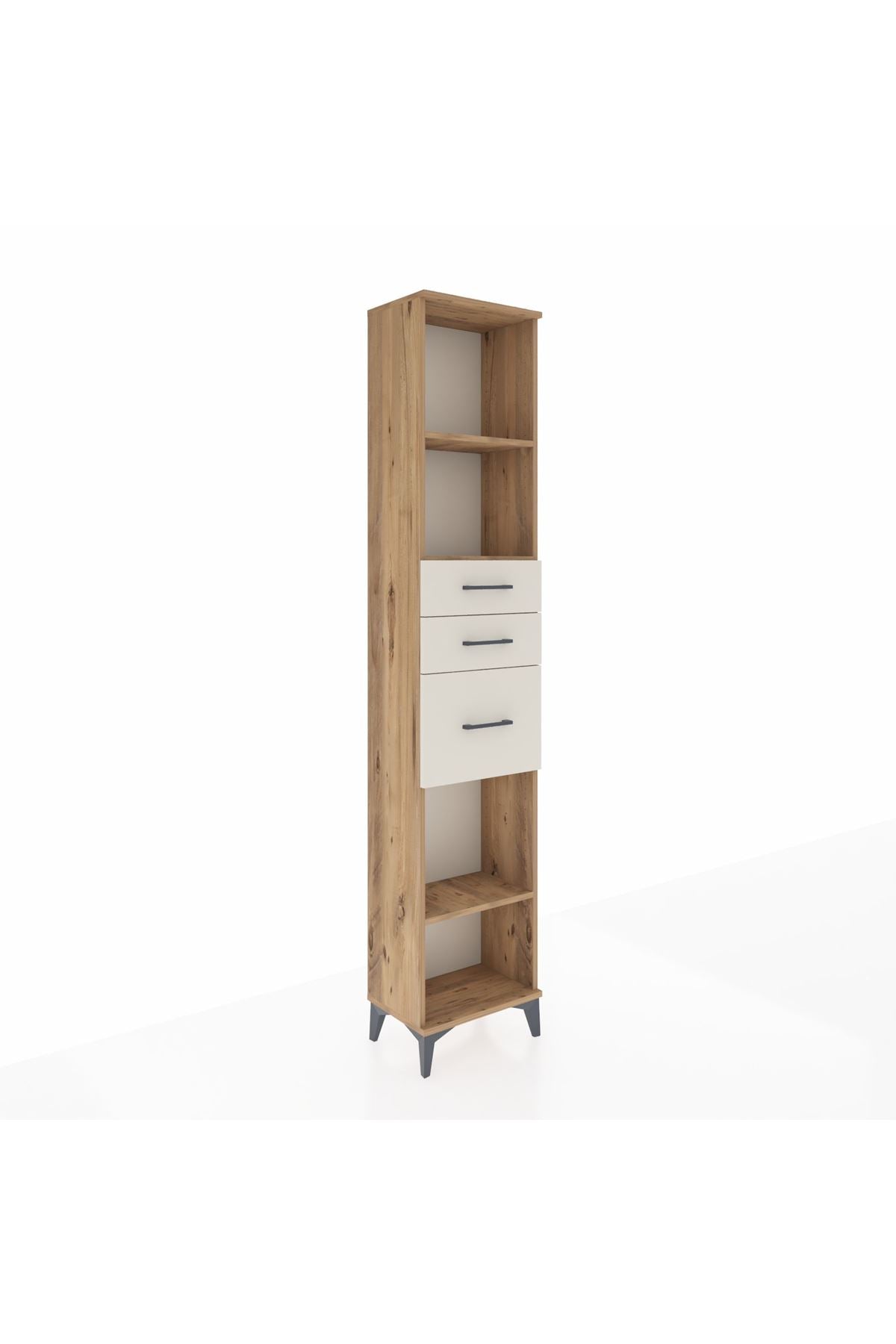 Arges Dolap 3 Raflı 3 Çekmeceli 44x30x221 - S28M232V7A