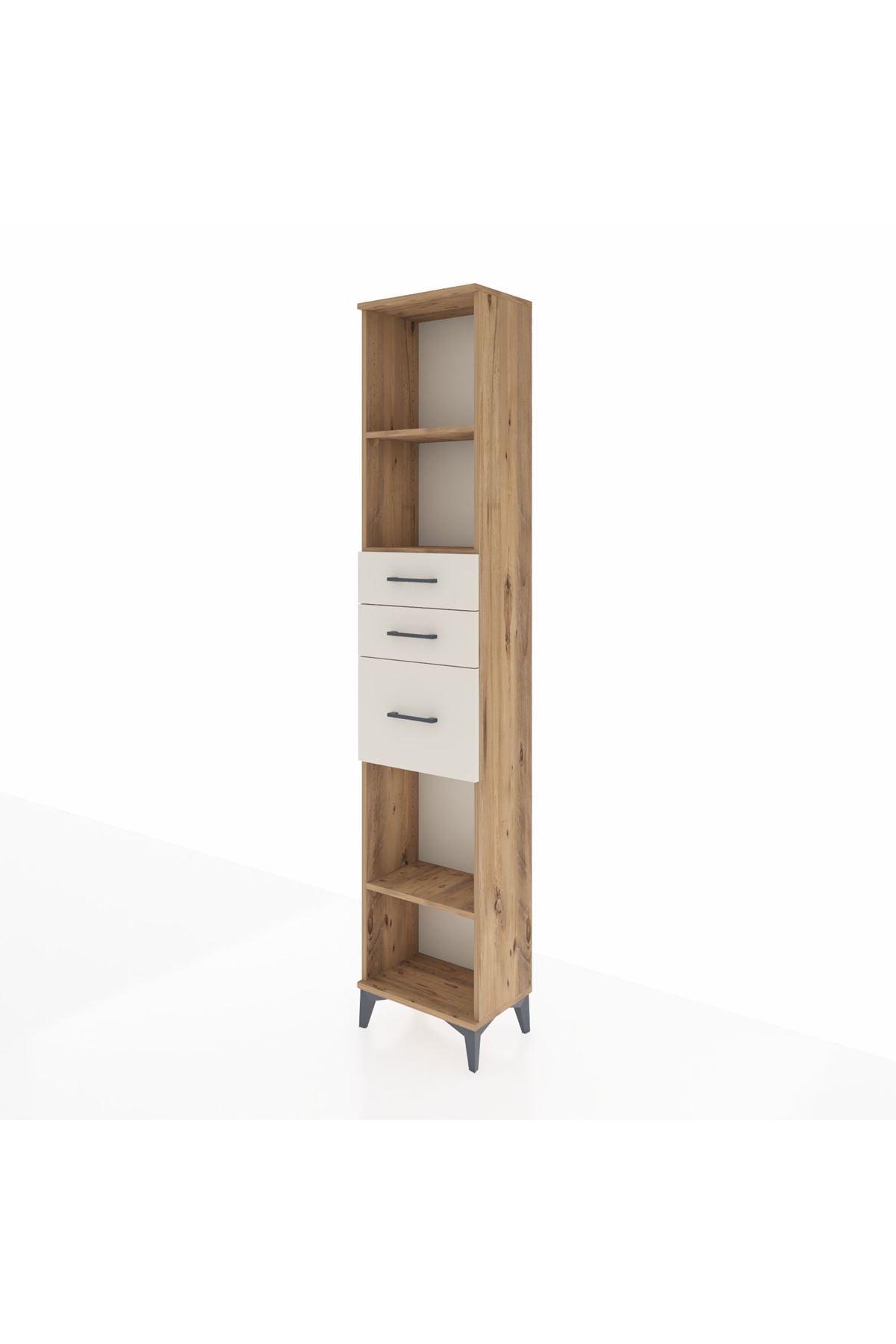 Arges Dolap 3 Raflı 3 Çekmeceli 44x30x221 - S28M232V7A