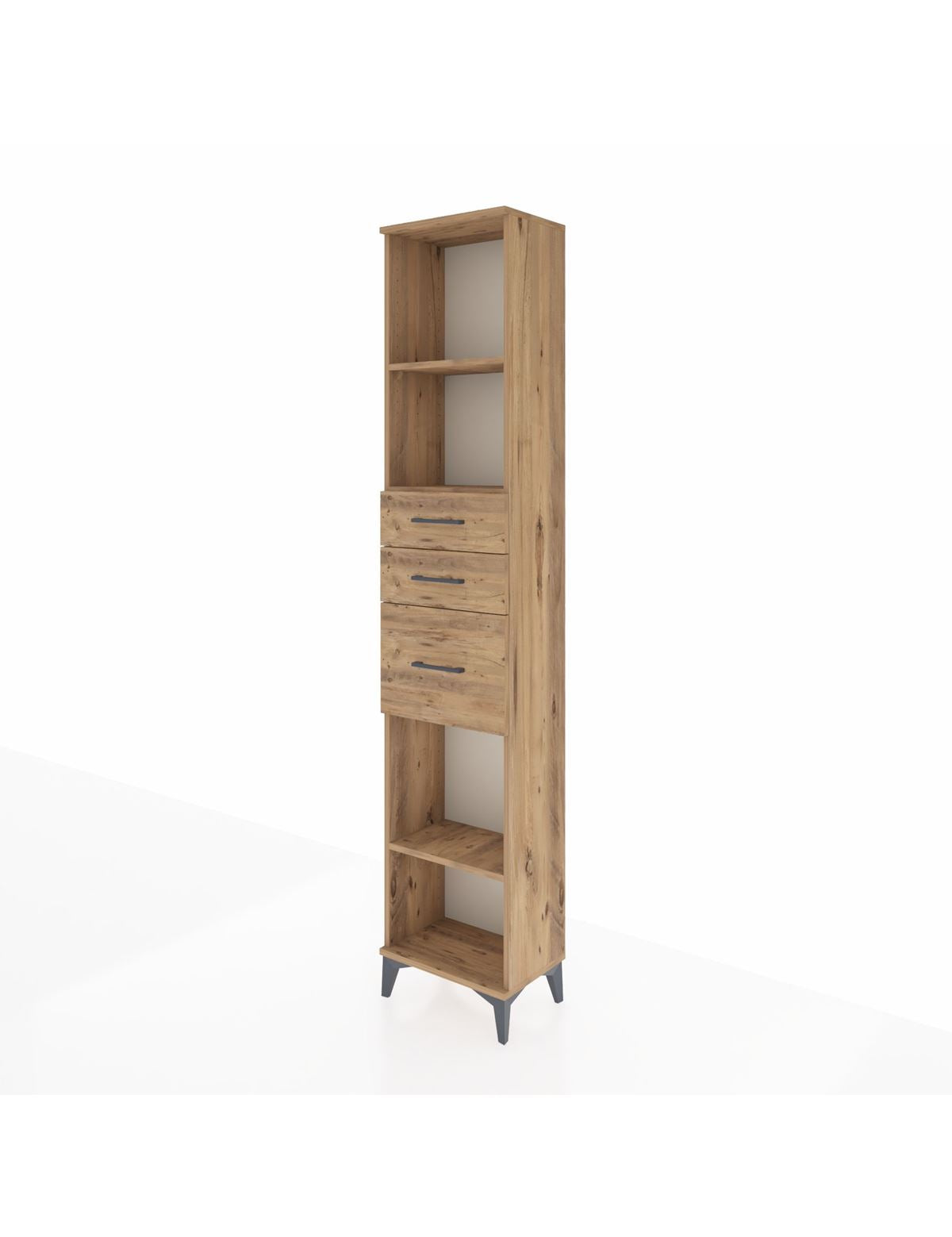 Arges Dolap 3 Raflı 3 Çekmeceli 44x30x221 - S28M232V9A