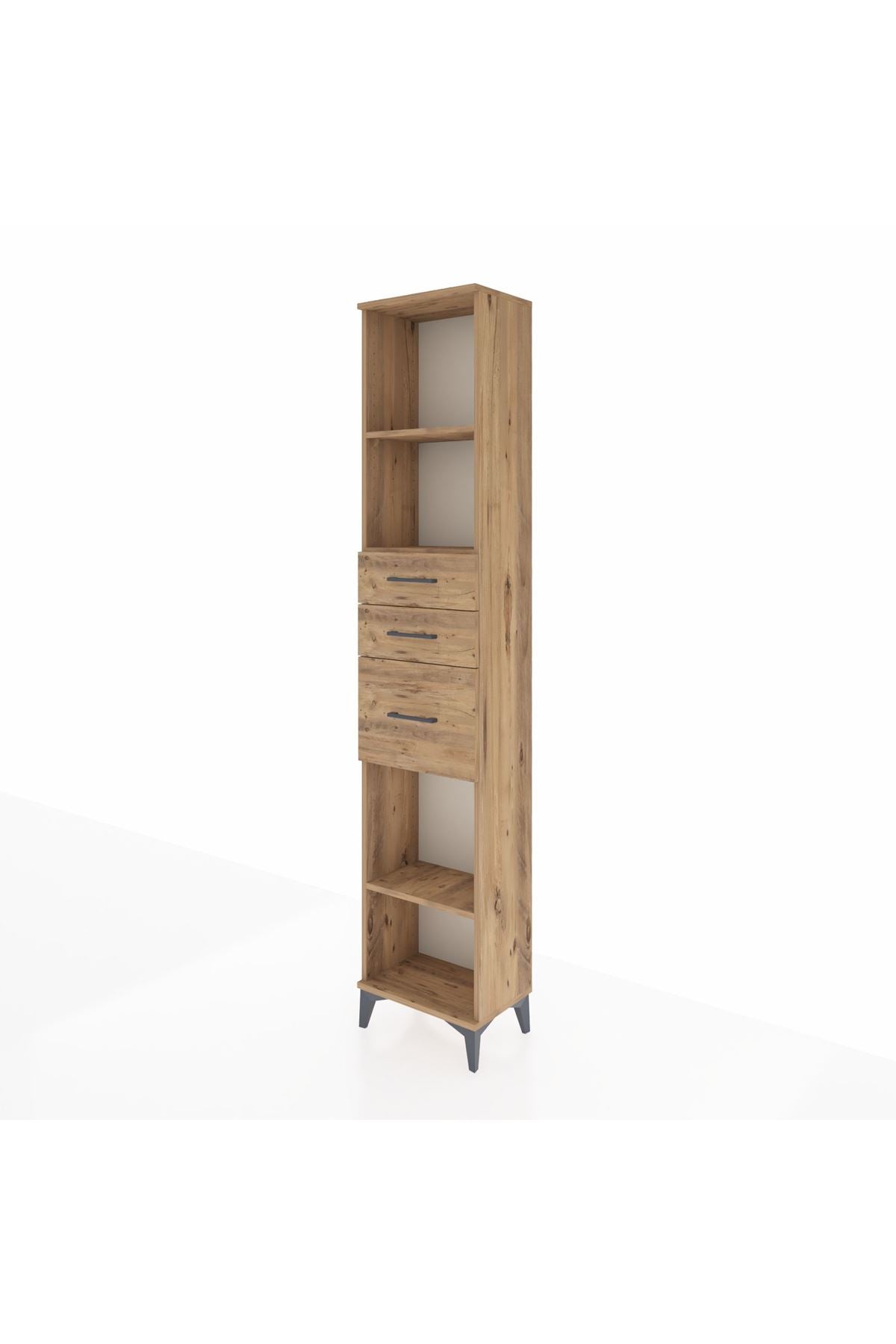 Arges Dolap 3 Raflı 3 Çekmeceli 44x30x221 - S28M232V9A