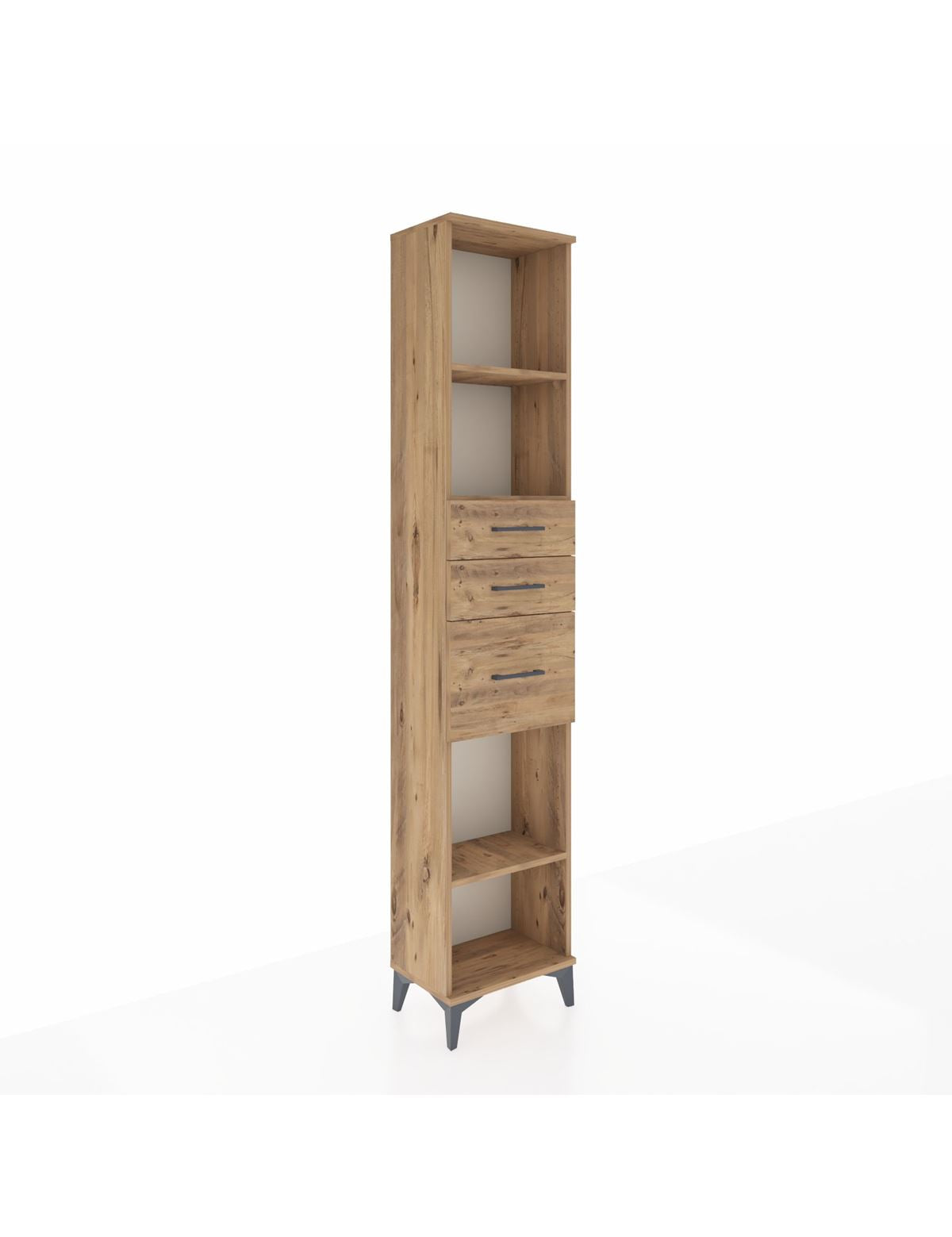 Arges Dolap 3 Raflı 3 Çekmeceli 44x30x221 - S28M232V9A