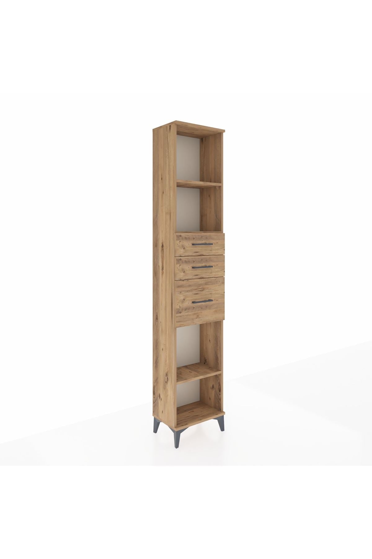 Arges Dolap 3 Raflı 3 Çekmeceli 44x30x221 - S28M232V9A