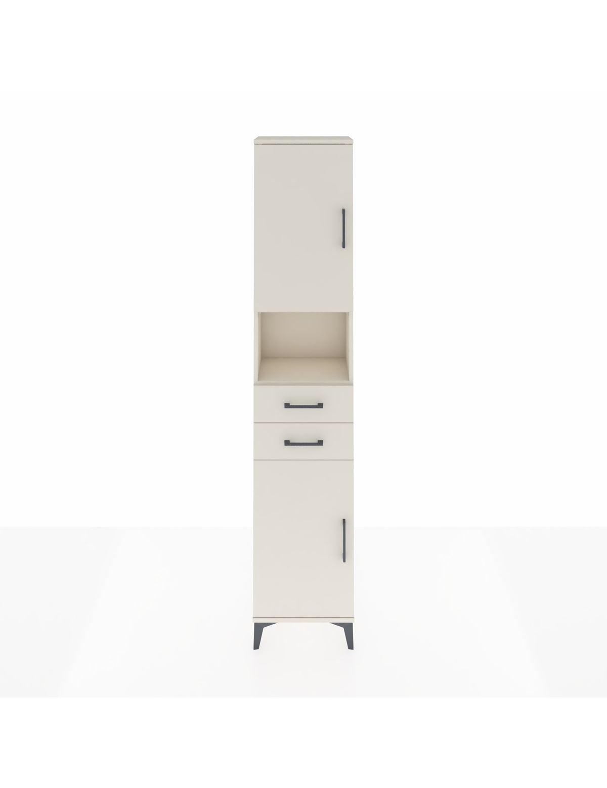 Arges Dolap 4 Raflı 2 Çekmeceli 2 Kapaklı 44x30x221 - S28M233V1A