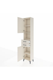 Arges Dolap 4 Raflı 2 Çekmeceli 2 Kapaklı 44x30x221 - S28M233V1A