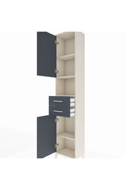 Arges Dolap 4 Raflı 2 Çekmeceli 2 Kapaklı 44x30x221 - S28M233V2A
