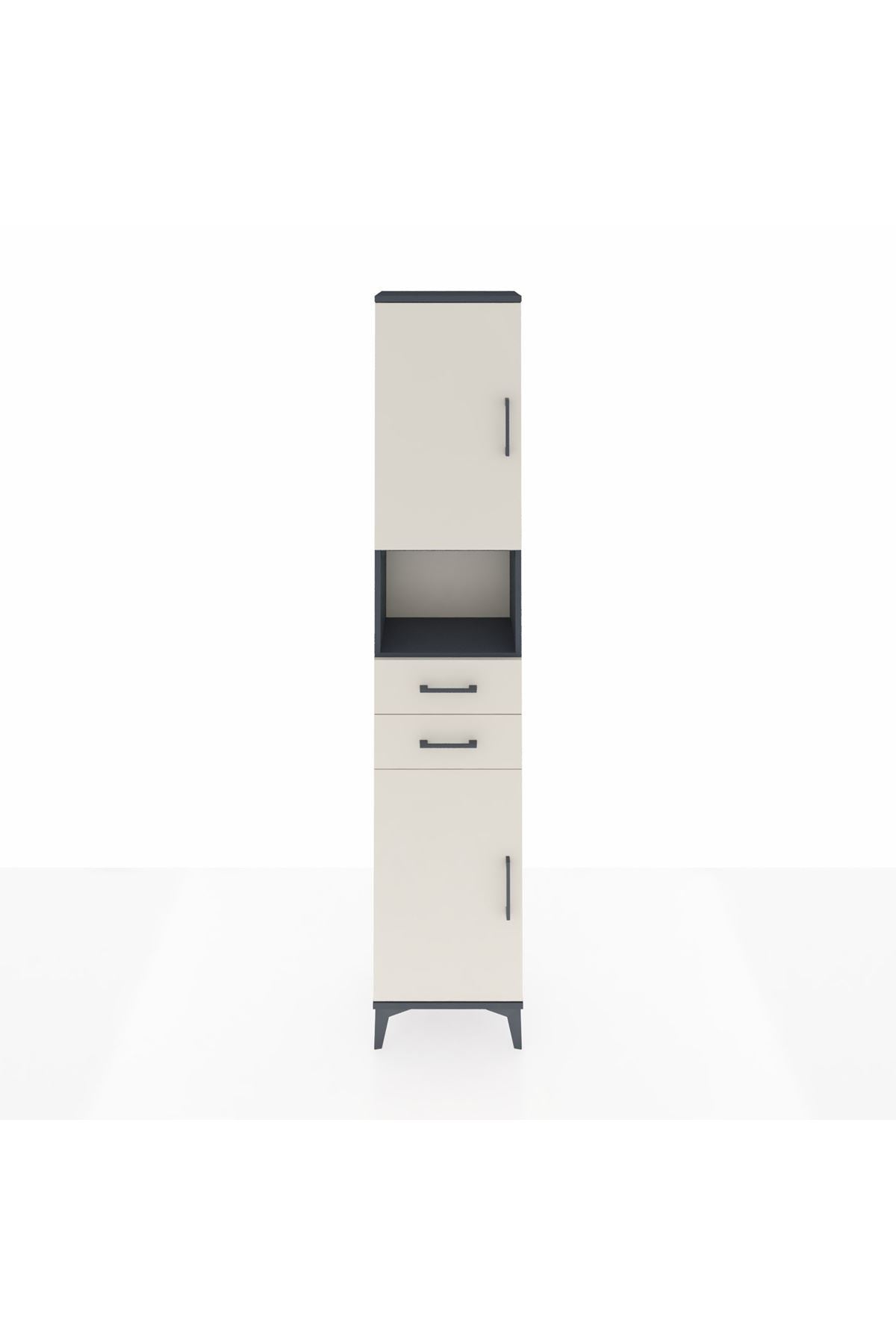 Arges Dolap 4 Raflı 2 Çekmeceli 2 Kapaklı 44x30x221 - S28M233V4A