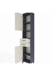 Arges Dolap 4 Raflı 2 Çekmeceli 2 Kapaklı 44x30x221 - S28M233V4A