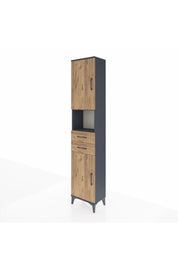 Arges Dolap 4 Raflı 2 Çekmeceli 2 Kapaklı 44x30x221 - S28M233V6A