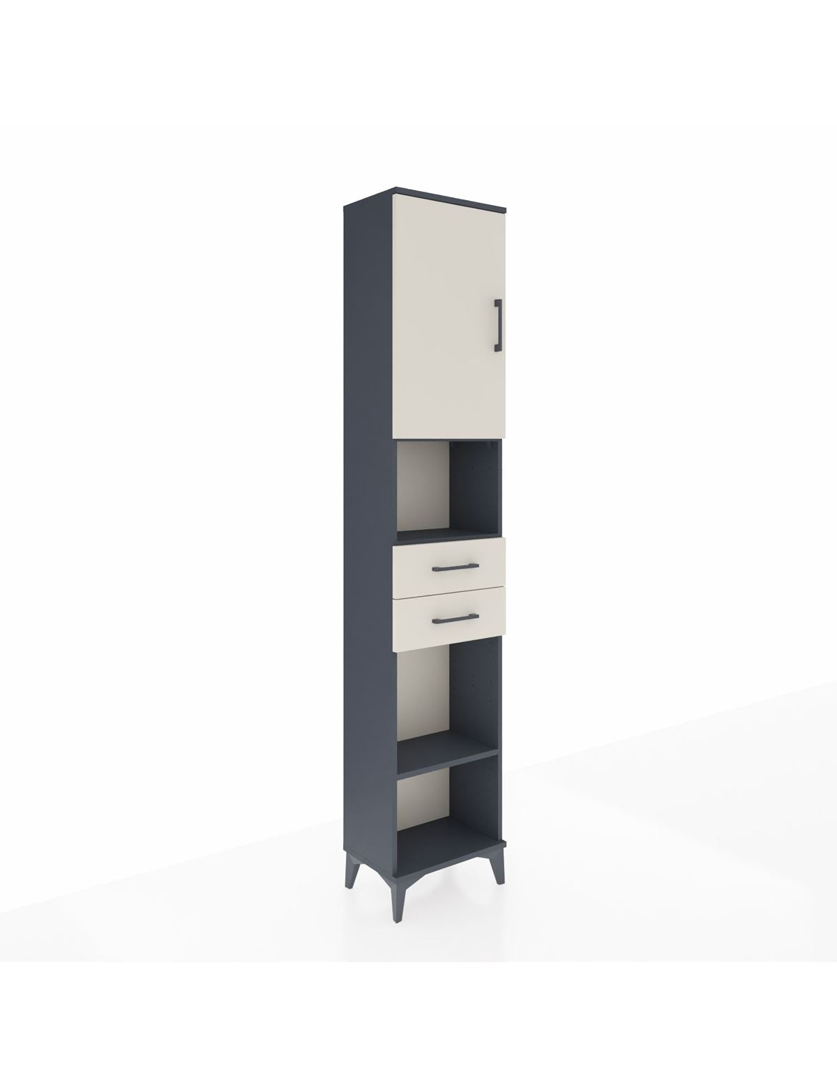 Arges Dolap 4 Raflı 2 Çekmeceli Tek Kapaklı 44x30x221 - S28M234V4A