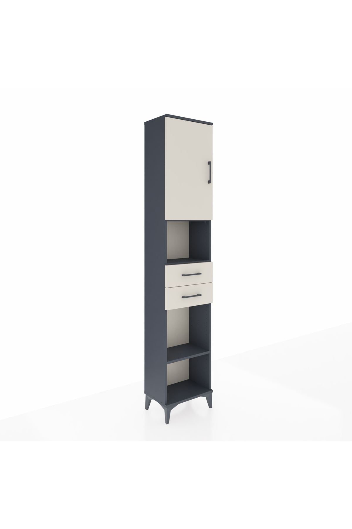 Arges Dolap 4 Raflı 2 Çekmeceli Tek Kapaklı 44x30x221 - S28M234V4A