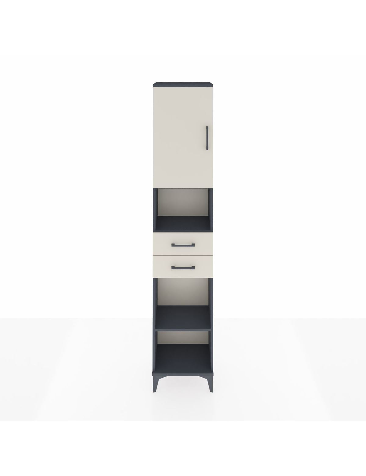 Arges Dolap 4 Raflı 2 Çekmeceli Tek Kapaklı 44x30x221 - S28M234V4A