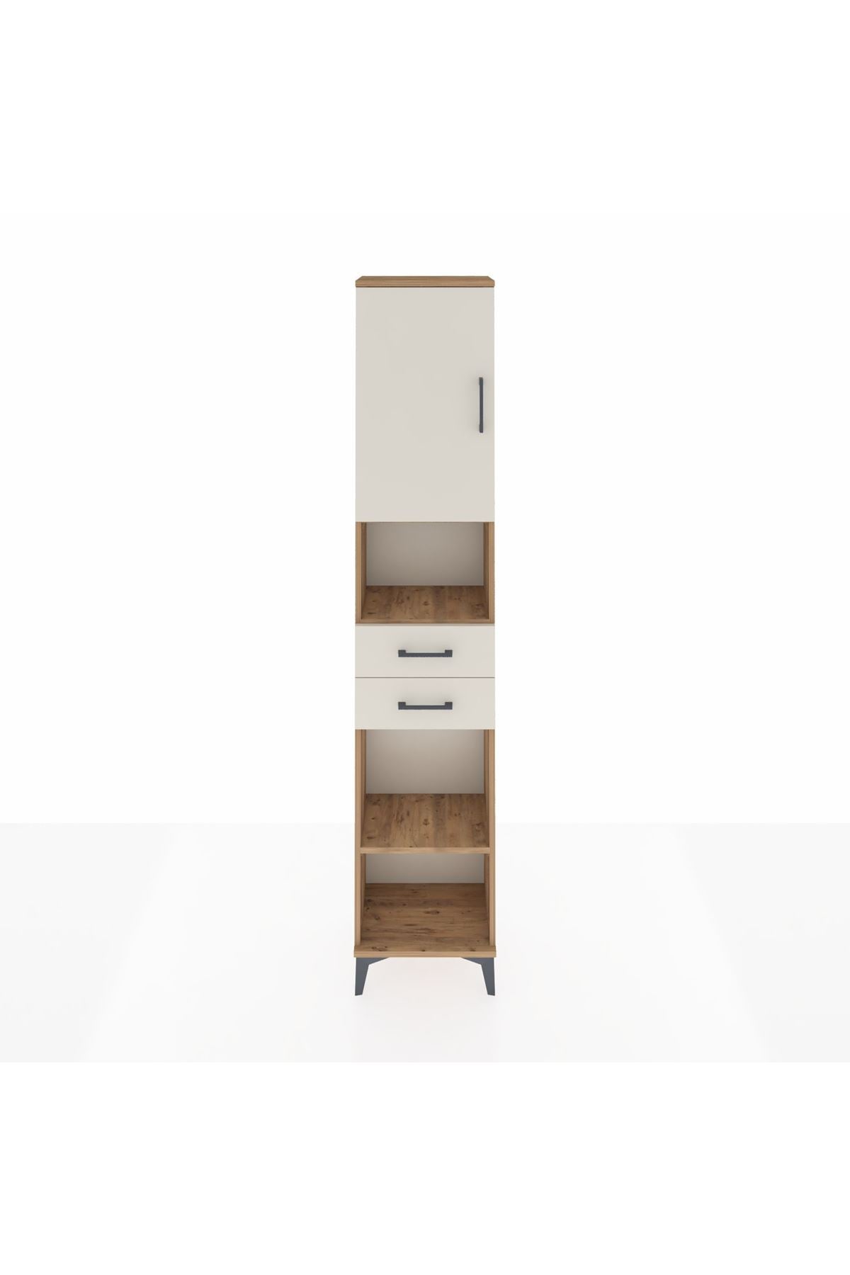 Arges Dolap 4 Raflı 2 Çekmeceli Tek Kapaklı 44x30x221 - S28M234V7A