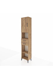 Arges Dolap 4 Raflı 2 Çekmeceli Tek Kapaklı 44x30x221 - S28M234V9A