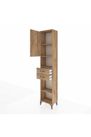 Arges Dolap 4 Raflı 2 Çekmeceli Tek Kapaklı 44x30x221 - S28M234V9A