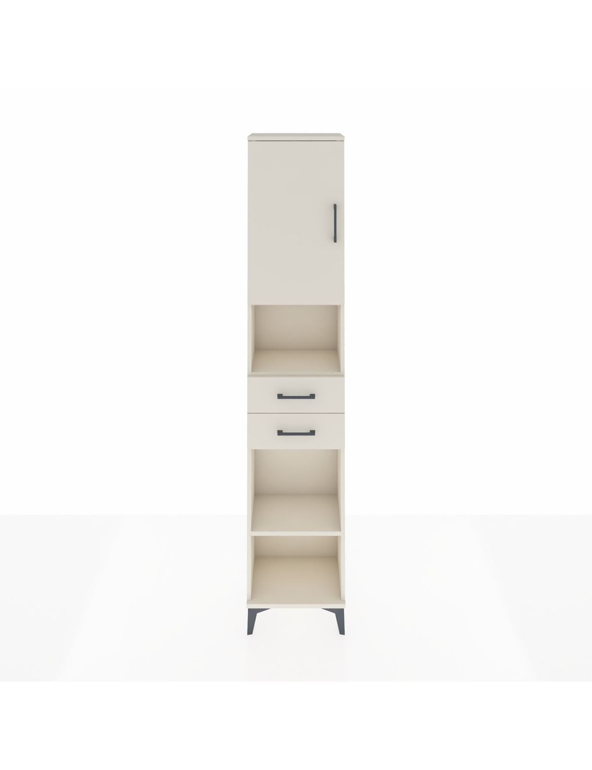 Arges Dolap 4 Raflı 2 Çekmeceli Tek Kapaklı 44x30x221 - S28M235V1A