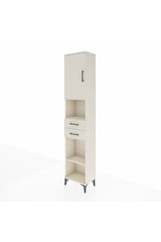 Arges Dolap 4 Raflı 2 Çekmeceli Tek Kapaklı 44x30x221 - S28M235V1A