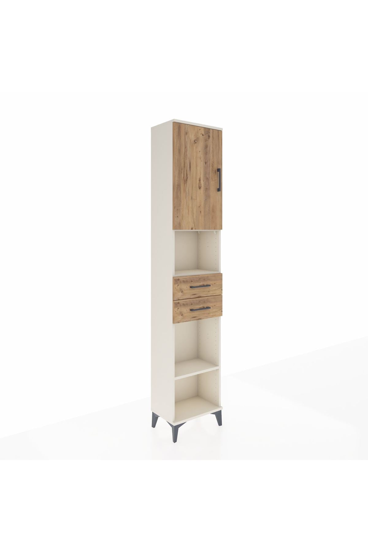 Arges Dolap 4 Raflı 2 Çekmeceli Tek Kapaklı 44x30x221 - S28M235V3A