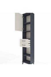 Arges Dolap 4 Raflı 2 Çekmeceli Tek Kapaklı 44x30x221 - S28M235V4A