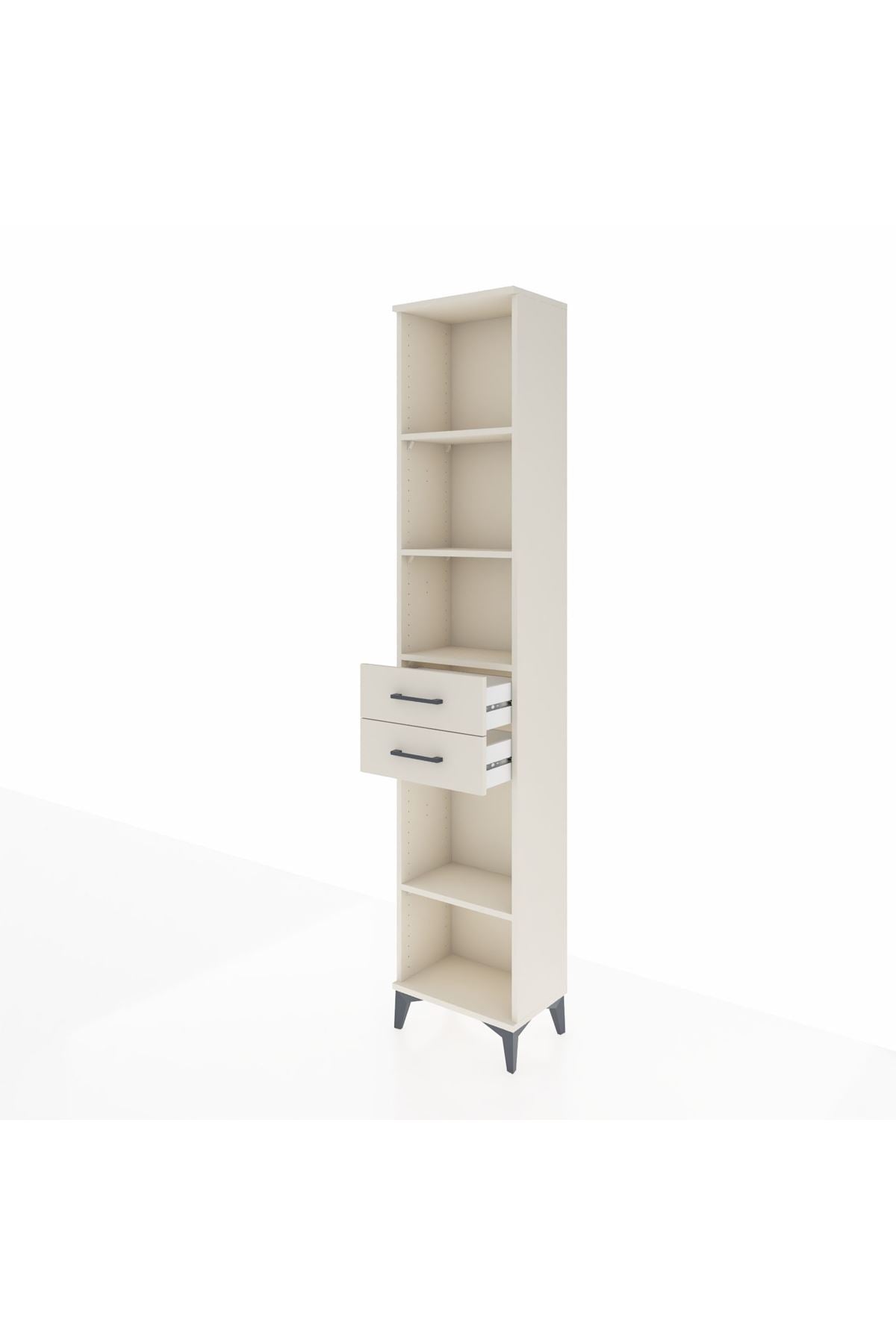 Arges Dolap 4 Raflı 3 Çekmeceli 44x30x221 - S28M236V1A