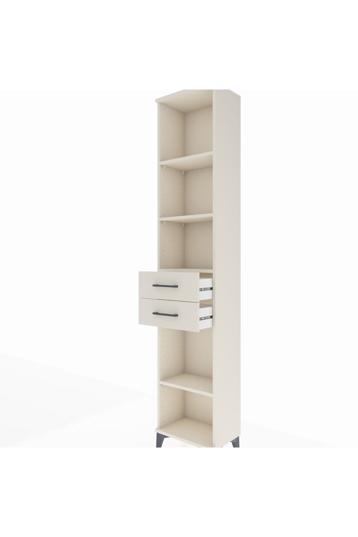 Arges Dolap 4 Raflı 3 Çekmeceli 44x30x221 - S28M236V1A