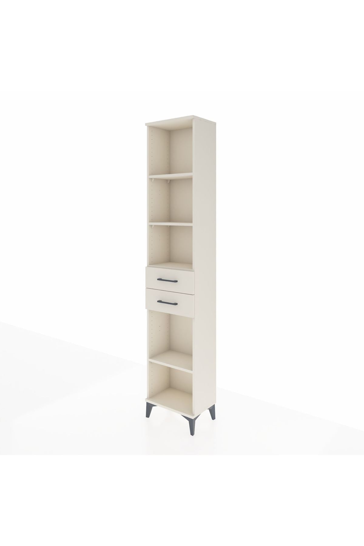 Arges Dolap 4 Raflı 3 Çekmeceli 44x30x221 - S28M236V1A