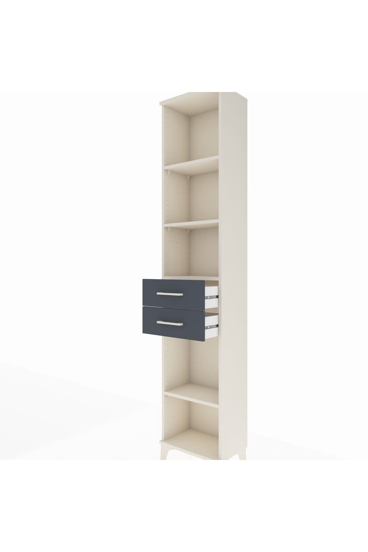 Arges Dolap 4 Raflı 3 Çekmeceli 44x30x221 - S28M236V2A