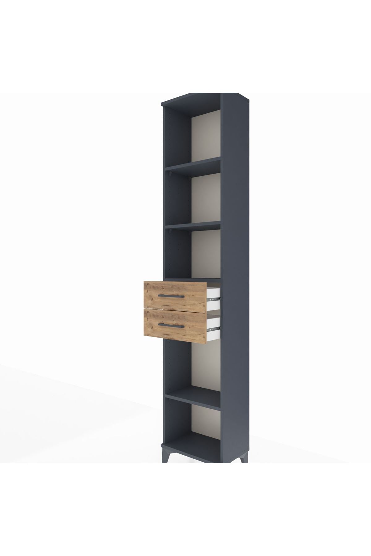 Arges Dolap 4 Raflı 3 Çekmeceli 44x30x221 - S28M236V6A