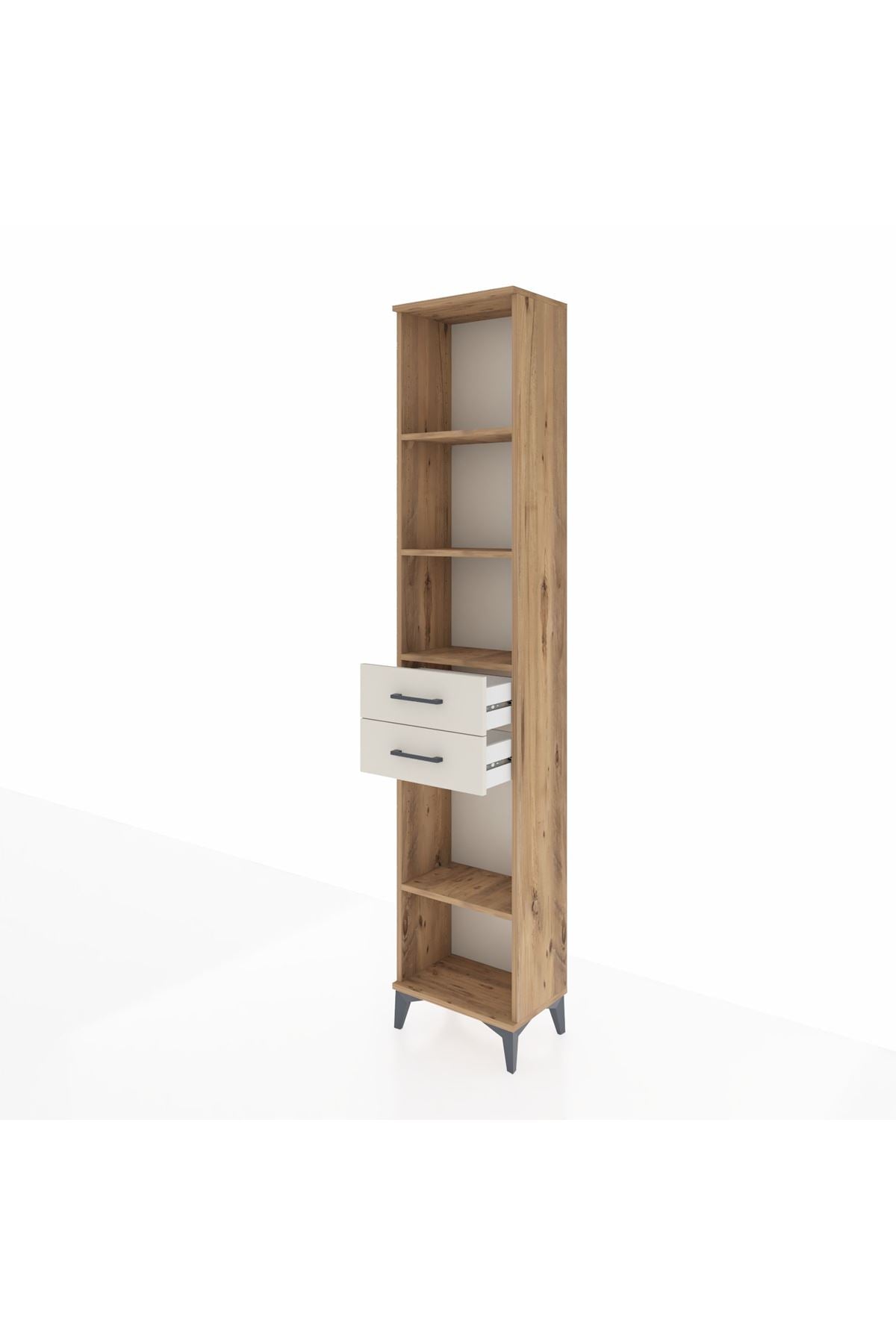 Arges Dolap 4 Raflı 3 Çekmeceli 44x30x221 - S28M236V7A