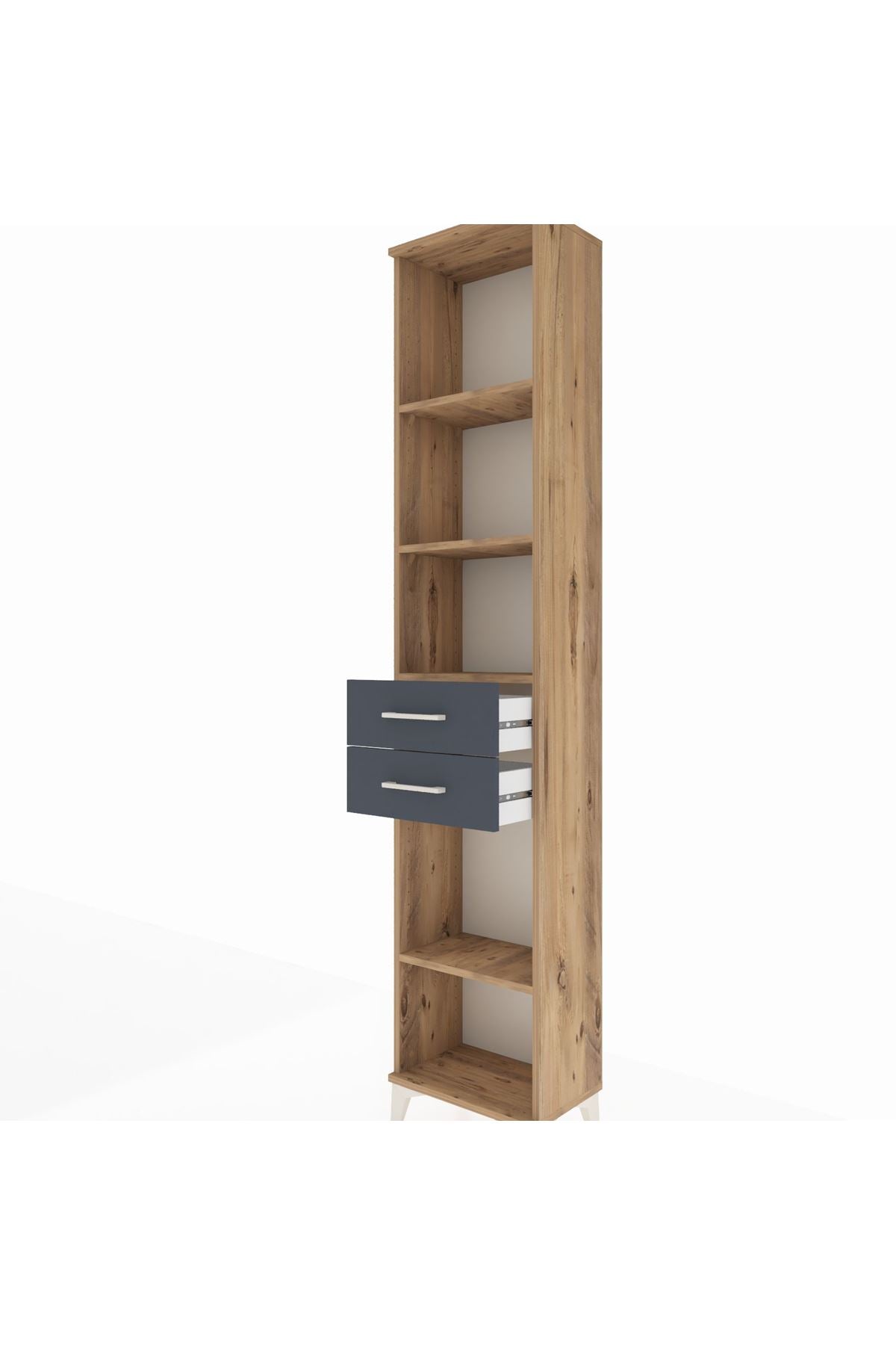Arges Dolap 4 Raflı 3 Çekmeceli 44x30x221 - S28M236V8A