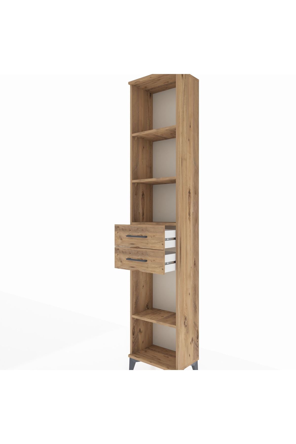 Arges Dolap 4 Raflı 3 Çekmeceli 44x30x221 - S28M236V9A