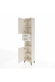 Arges Dolap 4 Raflı 2 Çekmeceli 2 Kapaklı 44x30x221 - S28M237V1A