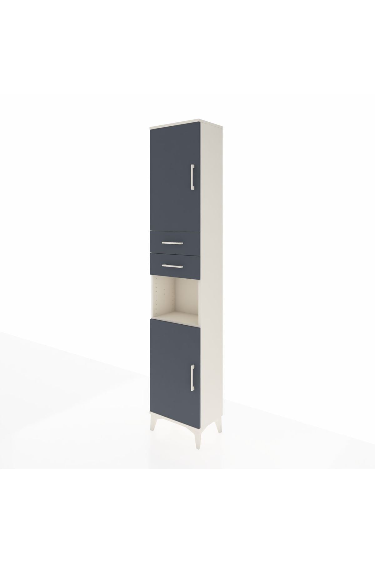 Arges Dolap 4 Raflı 2 Çekmeceli 2 Kapaklı 44x30x221 - S28M237V2A