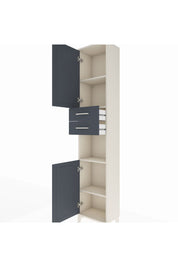 Arges Dolap 4 Raflı 2 Çekmeceli 2 Kapaklı 44x30x221 - S28M237V2A