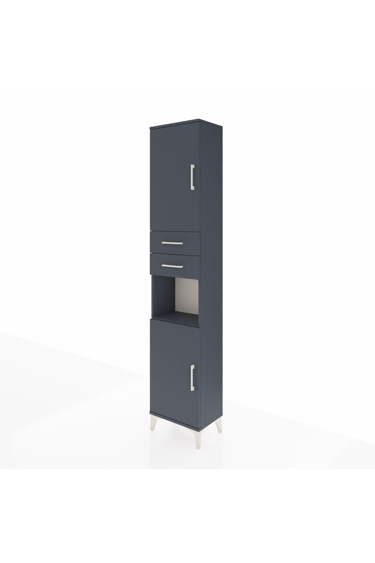 Arges Dolap 4 Raflı 2 Çekmeceli 2 Kapaklı 44x30x221 - S28M237V5A