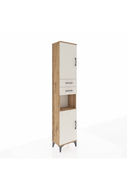 Arges Dolap 4 Raflı 2 Çekmeceli 2 Kapaklı 44x30x221 - S28M237V7A