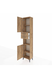 Arges Dolap 4 Raflı 2 Çekmeceli 2 Kapaklı 44x30x221 - S28M237V9A