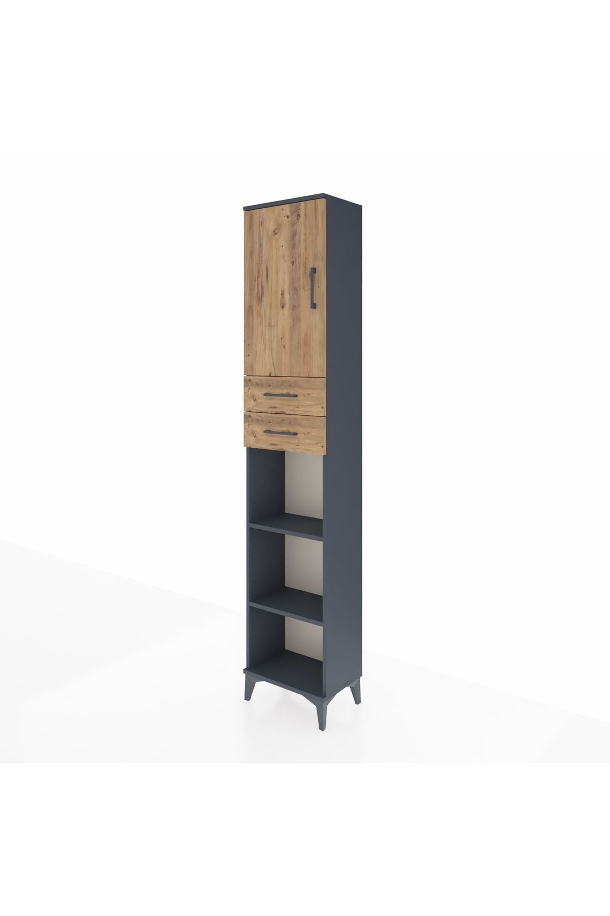 Arges Dolap 4 Raflı 2 Çekmeceli Tek Kapaklı 44x30x221 - S28M238V6A