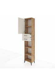 Arges Dolap 4 Raflı 2 Çekmeceli Tek Kapaklı 44x30x221 - S28M238V7A