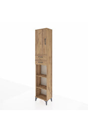 Arges Dolap 4 Raflı 2 Çekmeceli Tek Kapaklı 44x30x221 - S28M238V9A