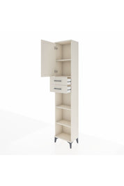 Arges Dolap 4 Raflı 2 Çekmeceli Tek Kapaklı 44x30x221 - S28M239V1A