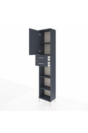 Arges Dolap 4 Raflı 2 Çekmeceli Tek Kapaklı 44x30x221 - S28M239V5A