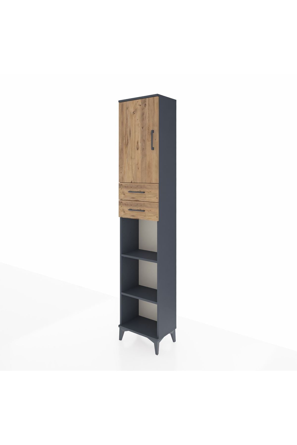 Arges Dolap 4 Raflı 2 Çekmeceli Tek Kapaklı 44x30x221 - S28M239V6A