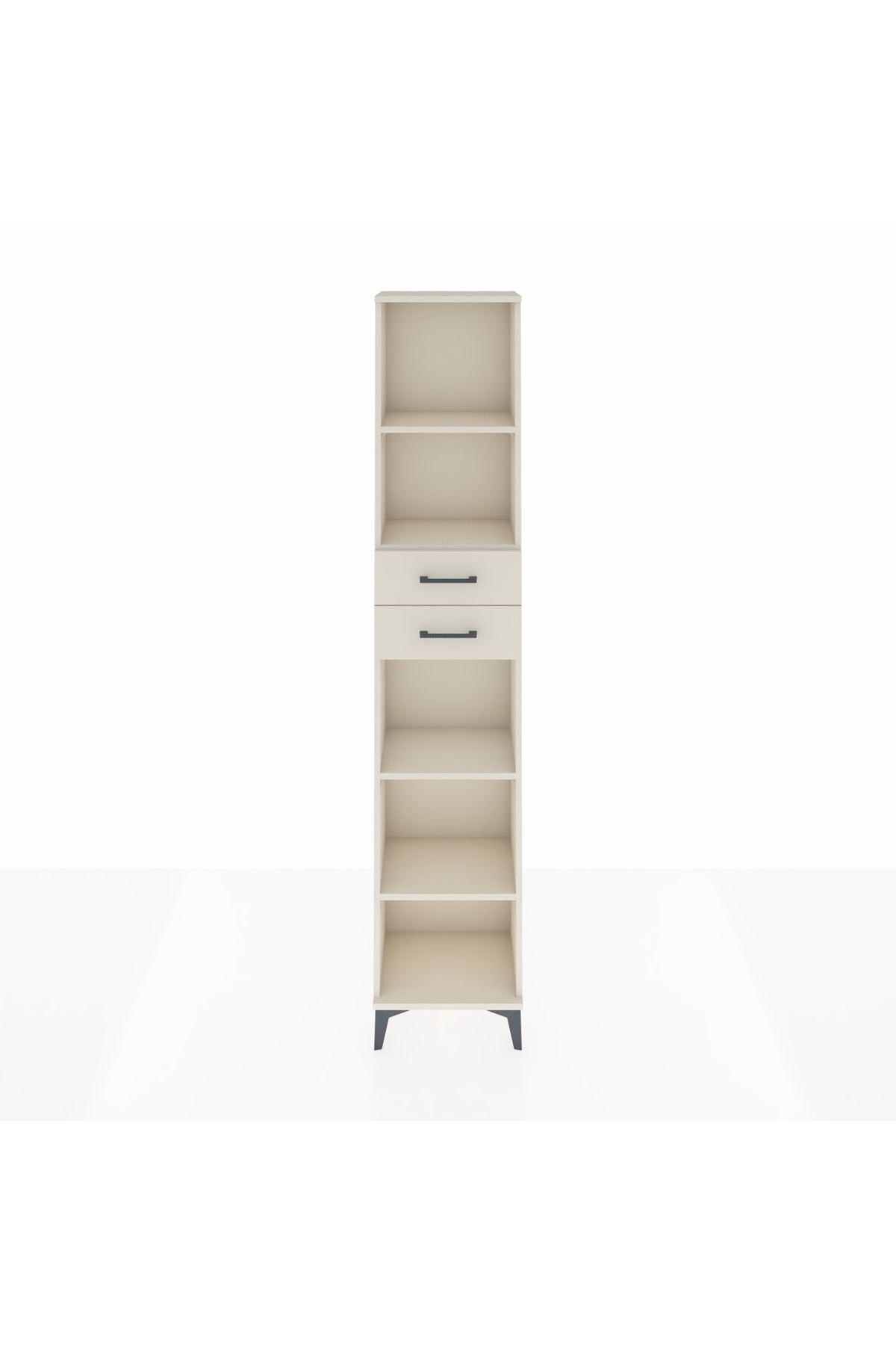 Arges Dolap 4 Raflı 2 Çekmeceli 44x30x221 - S28M240V1A