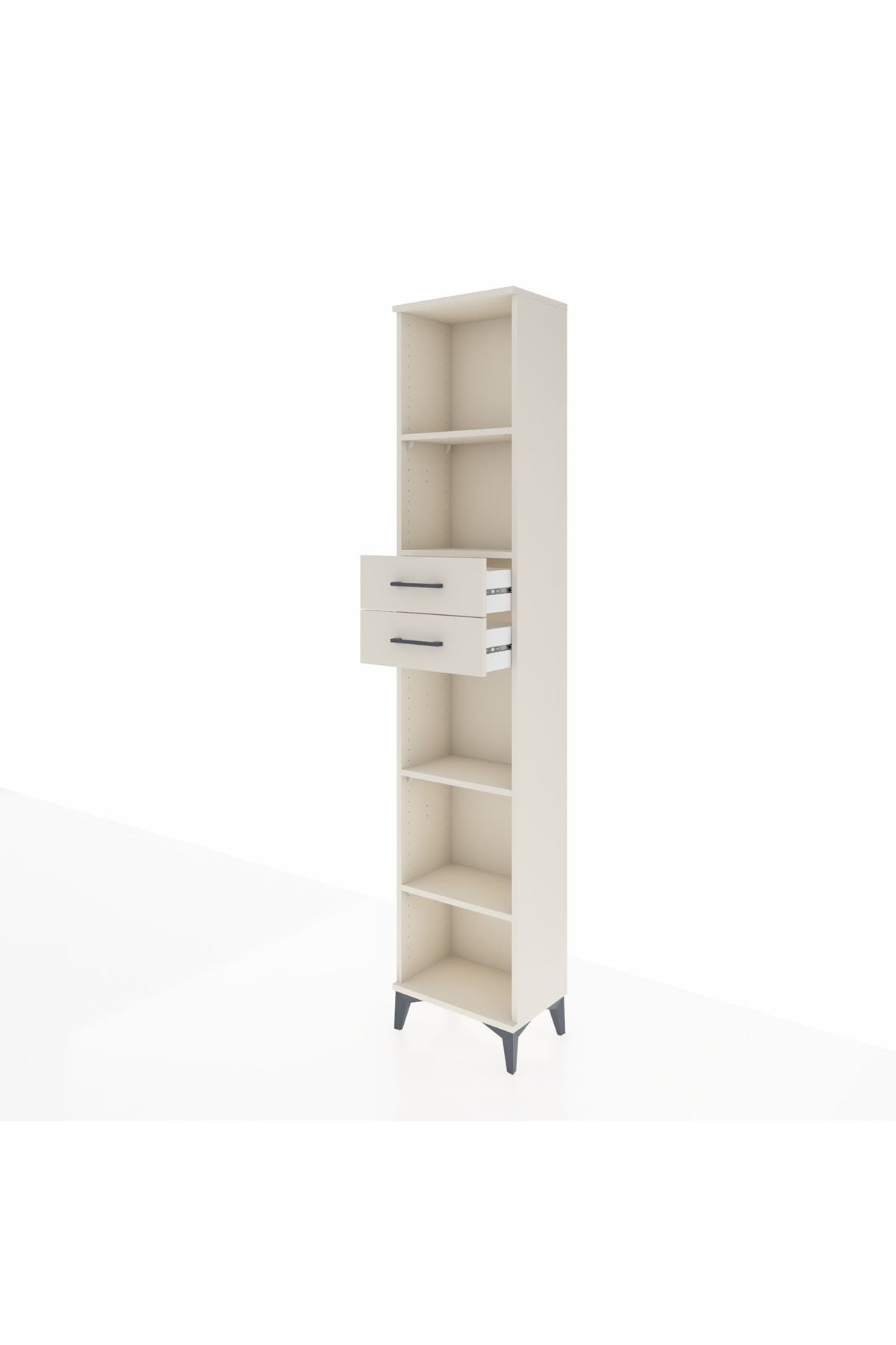 Arges Dolap 4 Raflı 2 Çekmeceli 44x30x221 - S28M240V1A