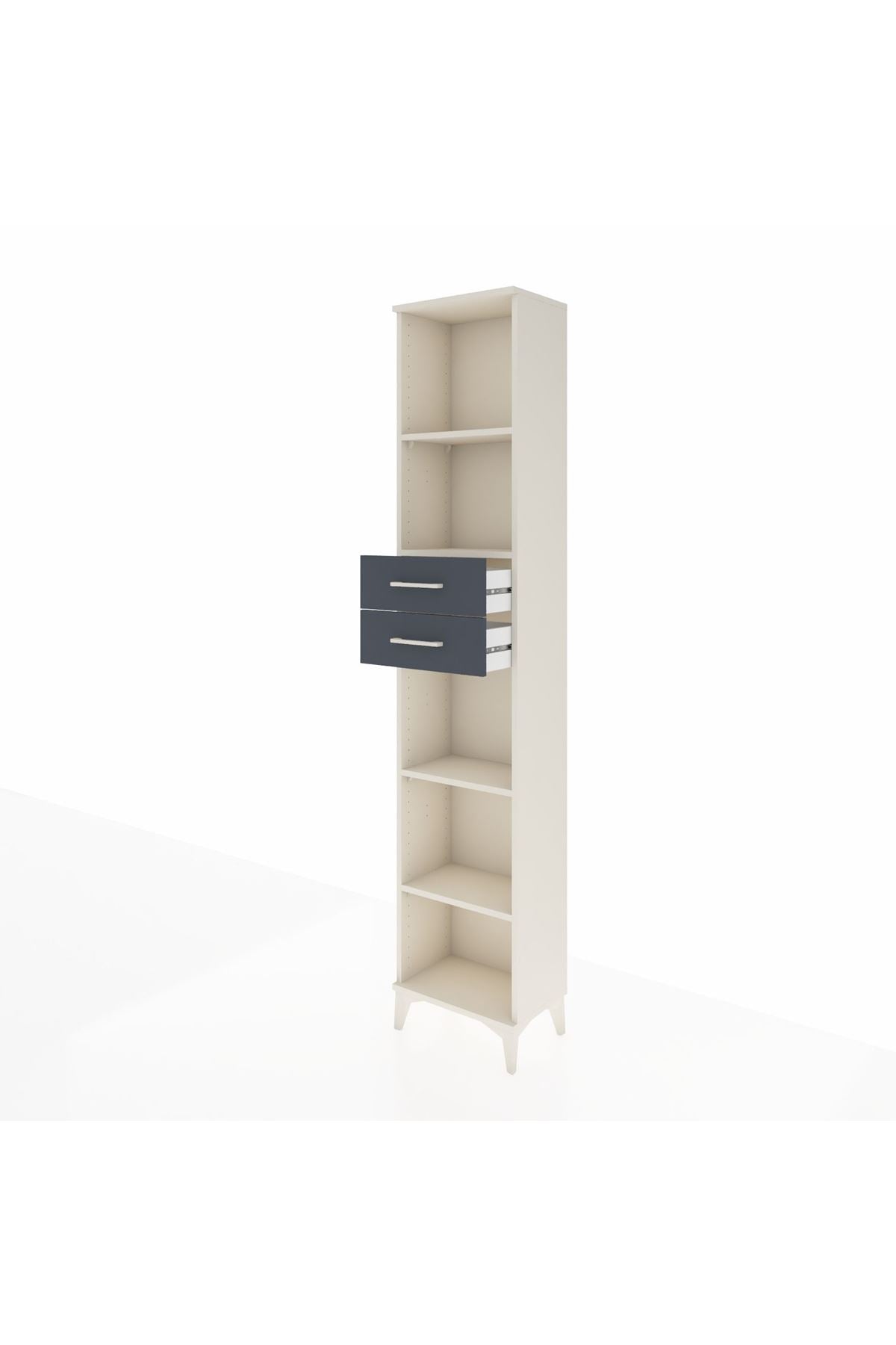 Arges Dolap 4 Raflı 2 Çekmeceli 44x30x221 - S28M240V2A