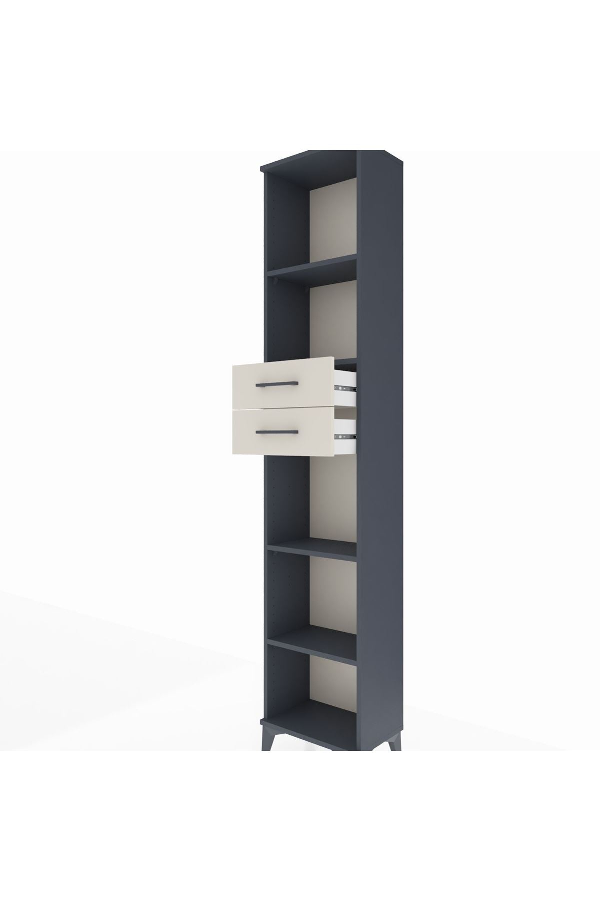 Arges Dolap 4 Raflı 2 Çekmeceli 44x30x221 - S28M240V4A