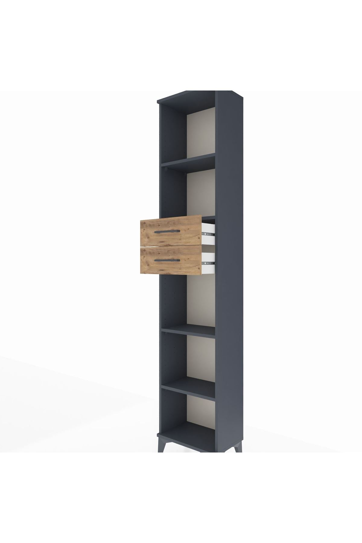 Arges Dolap 4 Raflı 2 Çekmeceli 44x30x221 - S28M240V6A